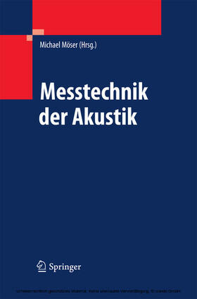 Möser | Messtechnik der Akustik | E-Book | sack.de