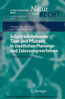 Gellermann / Schreiber | Schutz wildlebender Tiere und Pflanzen in staatlichen Planungs- und Zulassungsverfahren | E-Book | www.sack.de