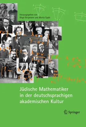 Bergmann / Epple |  Jüdische Mathematiker in der deutschsprachigen akademischen Kultur | eBook | Sack Fachmedien