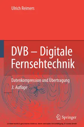 Reimers |  DVB - Digitale Fernsehtechnik | eBook | Sack Fachmedien