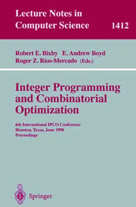 Bixby / Boyd / Rios-Mercado |  Integer Programming and Combinatorial Optimization | eBook | Sack Fachmedien