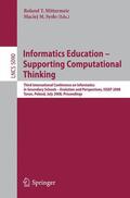 Syslo / Mittermeir |  Informatics Education - Supporting Computational Thinking | Buch |  Sack Fachmedien