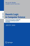 van der Meyden / van der Torre |  Deontic Logic in Computer Science | Buch |  Sack Fachmedien