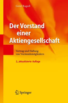 Raguß |  Der Vorstand einer Aktiengesellschaft | Buch |  Sack Fachmedien