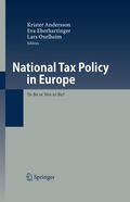 Andersson / Eberhartinger / Oxelheim |  National Tax Policy in Europe | eBook | Sack Fachmedien