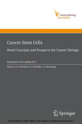 Wiestler / Haendler / Mumberg |  Cancer Stem Cells | eBook | Sack Fachmedien