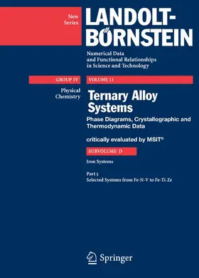 Effenberg |  Selected Systems from Fe-N-V to Fe-Ti-Zr | Buch |  Sack Fachmedien