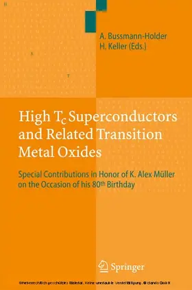 Bussmann-Holder / Keller | High Tc Superconductors and Related Transition Metal Oxides | E-Book | www.sack.de
