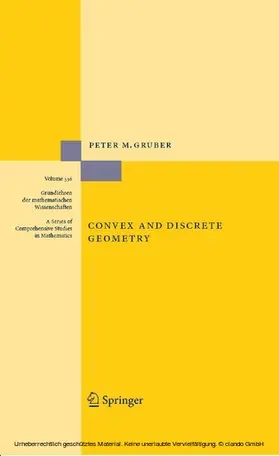 Gruber |  Convex and Discrete Geometry | eBook | Sack Fachmedien