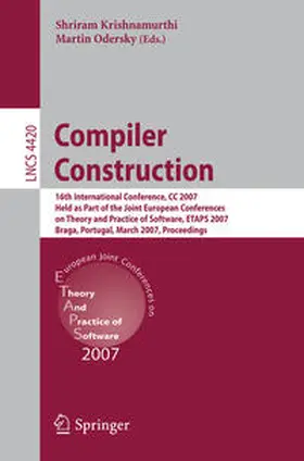 Krishnamurthi / Odersky |  Compiler Construction | eBook | Sack Fachmedien