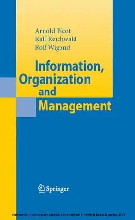 Reichwald / Wigand | Information, Organization and Management | E-Book | sack.de