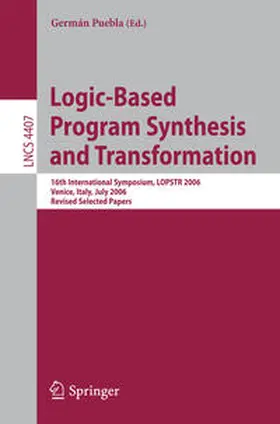 Puebla | Logic-Based Program Synthesis and Transformation | E-Book | www.sack.de