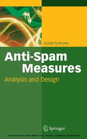 Schryen |  Anti-Spam Measures | eBook | Sack Fachmedien