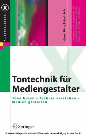 Friedrich | Tontechnik für Mediengestalter | E-Book | www.sack.de