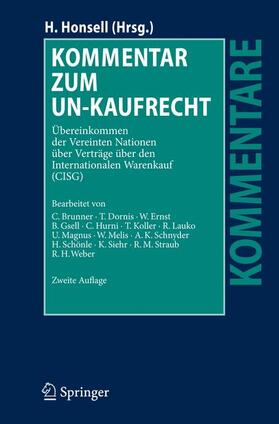 Honsell | Kommentar zum UN-Kaufrecht | Buch | 978-3-540-72090-4 | sack.de