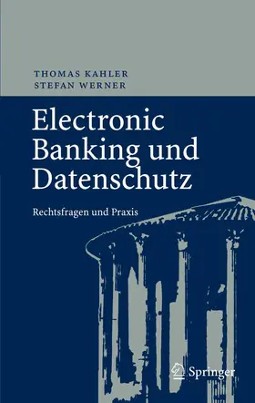 Kahler / Werner | Electronic Banking und Datenschutz | E-Book | www.sack.de
