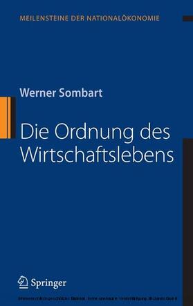 Sombart | Die Ordnung des Wirtschaftslebens | E-Book | sack.de