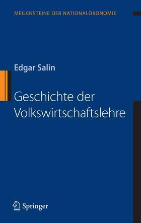 Salin | Geschichte der Volkswirtschaftslehre | E-Book | sack.de