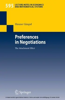 Gimpel | Preferences in Negotiations | E-Book | sack.de