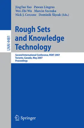 Yao / Lingras / Wu |  Rough Sets and Knowledge Technology | eBook | Sack Fachmedien