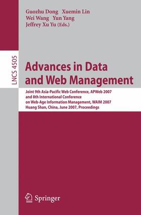 Dong / Lin / Wang |  Advances in Data and Web Management | Buch |  Sack Fachmedien