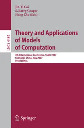Cai / Cooper / Zhu | Theory and Applications of Models of Computation | E-Book | sack.de