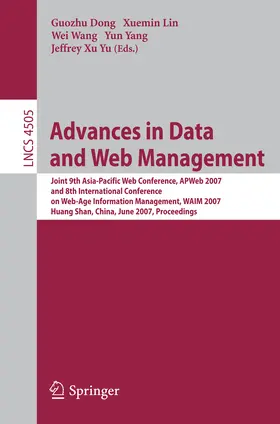 Dong / Lin / Wang |  Advances in Data and Web Management | eBook | Sack Fachmedien