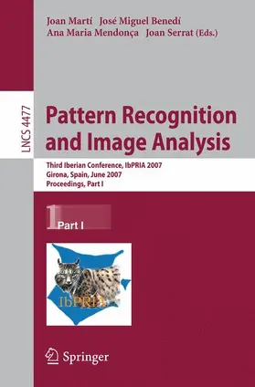 Martí / Benedí / Mendonça |  Pattern Recognition and Image Analysis | Buch |  Sack Fachmedien