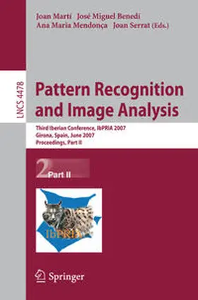 Martí / Benedí / Mendonça |  Pattern Recognition and Image Analysis | eBook | Sack Fachmedien