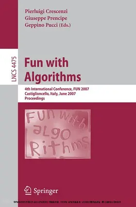Crescenzi / Prencipe / Pucci | Fun with Algorithms | E-Book | sack.de