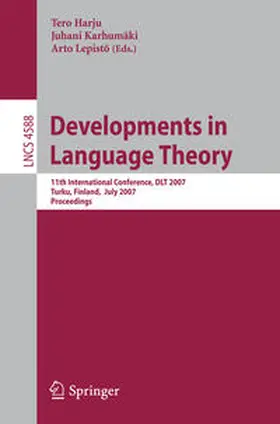 Harju / Karhumäki / Lepistö | Developments in Language Theory | E-Book | www.sack.de