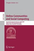 Schuler |  Online Communities and Social Computing | Buch |  Sack Fachmedien