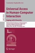 Stephanidis |  Universal Acess in Human Computer Interaction. Coping with Diversity | Buch |  Sack Fachmedien