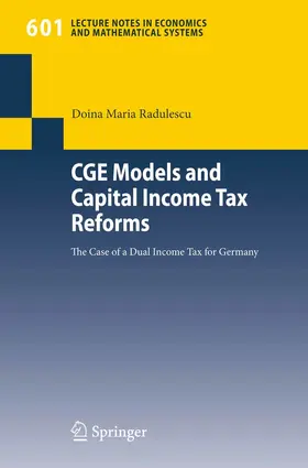 Radulescu | CGE Models and Capital Income Tax Reforms | E-Book | sack.de