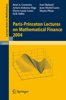 Carmona / Pham / Ekeland | Paris-Princeton Lectures on Mathematical Finance 2004 | E-Book | sack.de