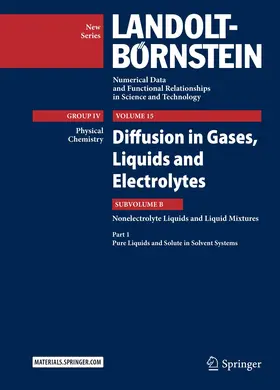 Lechner / Winkelmann |  Diffusion in Gases, Liquids and Electrolytes | Buch |  Sack Fachmedien