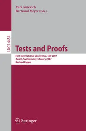 Meyer / Gurevich | Tests and Proofs | E-Book | sack.de