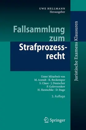 Hellmann |  Fallsammlung zum Strafprozessrecht | Buch |  Sack Fachmedien
