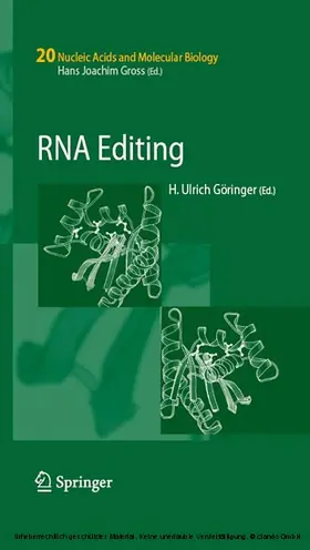 Göringer |  RNA Editing | eBook | Sack Fachmedien