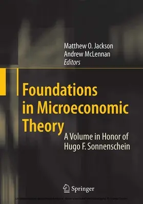Jackson / McLennan | Foundations in Microeconomic Theory | E-Book | sack.de
