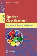 Müller |  Speaker Classification I | Buch |  Sack Fachmedien