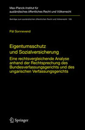 Sonnevend |  Eigentumsschutz und Sozialversicherung | Buch |  Sack Fachmedien