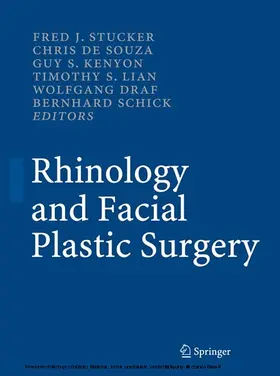 Stucker / de Souza / Kenyon |  Rhinology and Facial Plastic Surgery | eBook | Sack Fachmedien