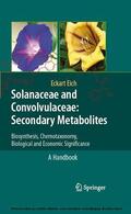 Eich |  Solanaceae and Convolvulaceae: Secondary Metabolites | eBook | Sack Fachmedien