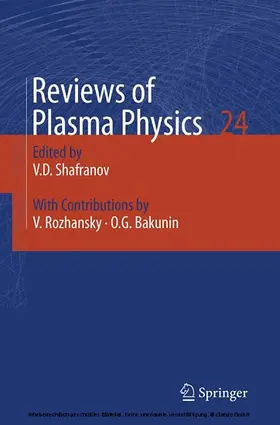 Aksentieva | Reviews of Plasma Physics | E-Book | www.sack.de