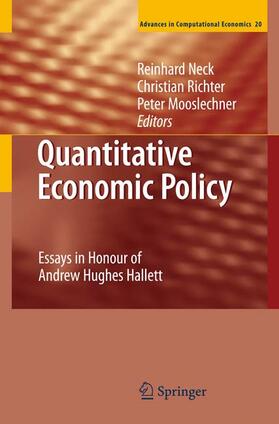 Neck / Richter / Mooslechner | Quantitative Economic Policy | Buch | 978-3-540-74683-6 | sack.de