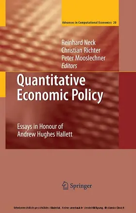 Neck / Richter / Mooslechner |  Quantitative Economic Policy | eBook | Sack Fachmedien