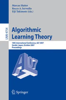 Hutter / Servedio / Takimoto | Algorithmic Learning Theory | E-Book | sack.de