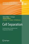 Kumar / Mattiasson / Galaev |  Cell Separation | Buch |  Sack Fachmedien