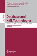 Barbosa / Bonifati / Bellahsène |  Database and XML Technologies | Buch |  Sack Fachmedien